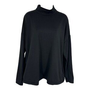 Sweaty Betty Long Sleeve Turtleneck Top W/ Thumbholes & Side Zipper Pockets Sz L